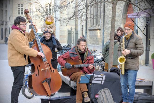 Concert de rue à Dijon