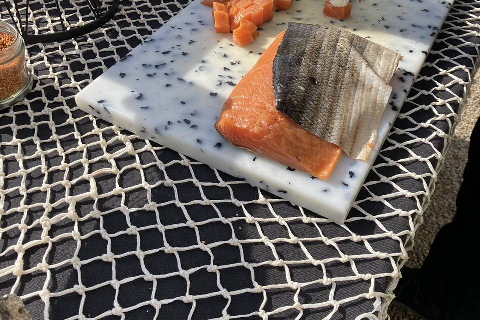“Atelier découpe de saumon fum