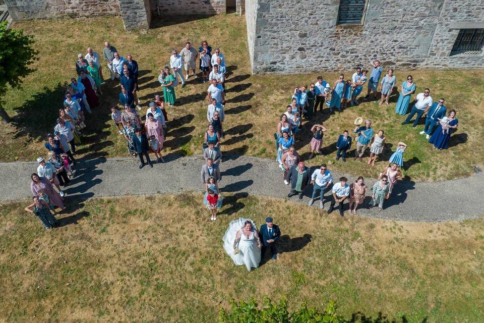 Photo de groupe drone