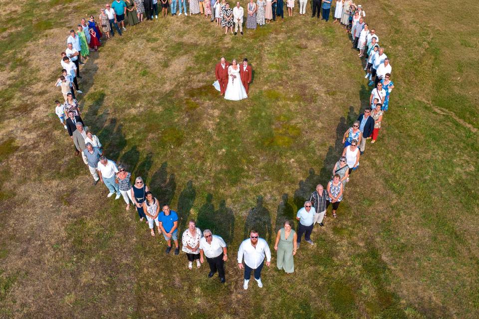 Photo de groupe drone