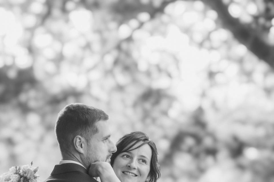 Le couple en noir et blanc
