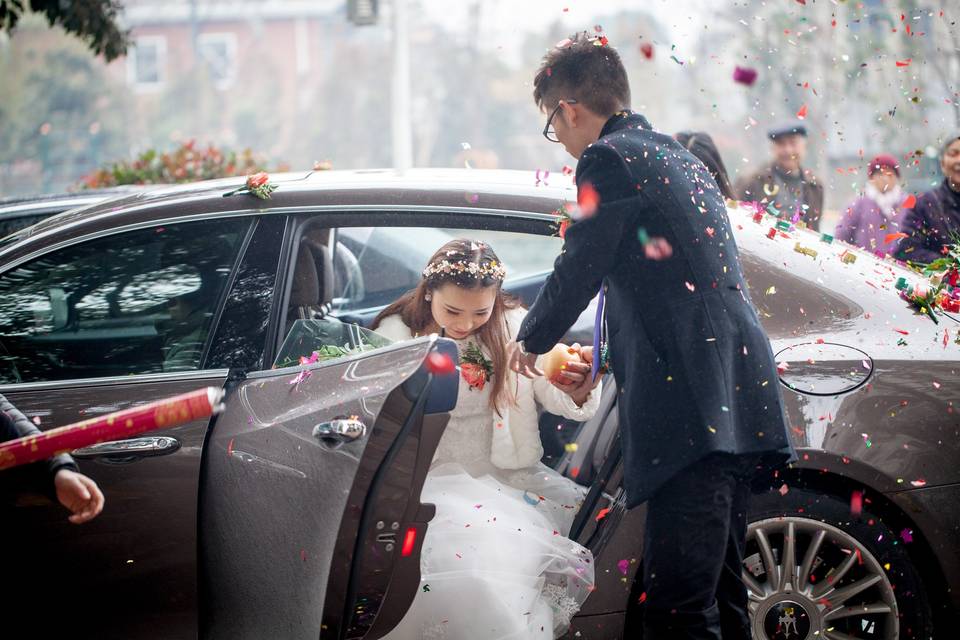 Sortie de voiture