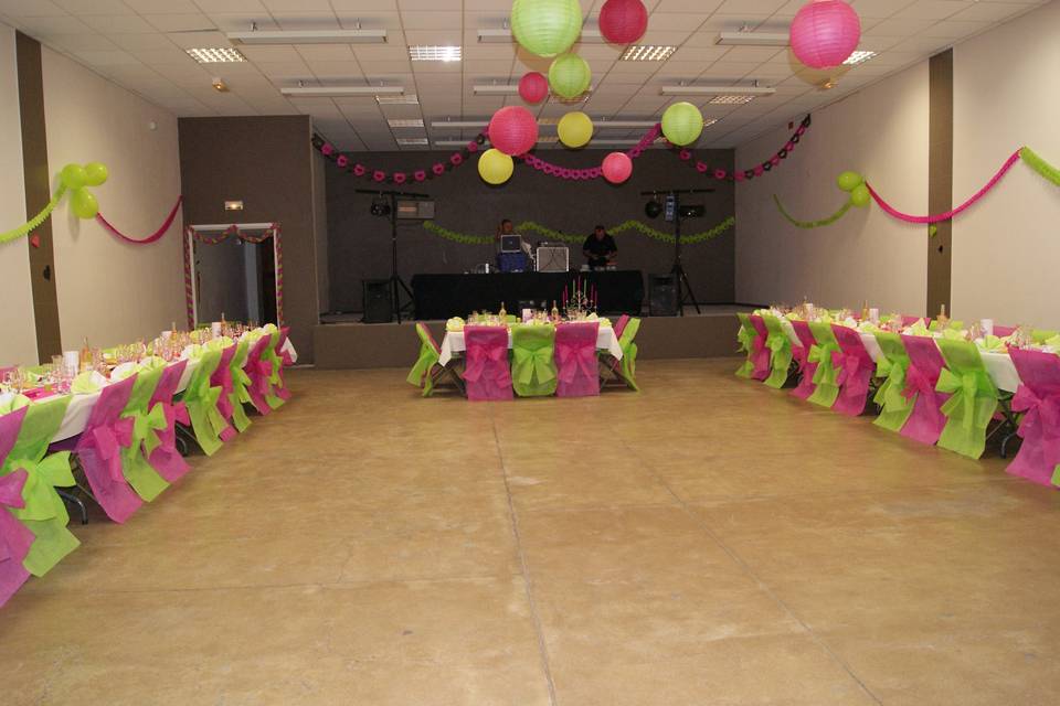 Déco de salle mariage