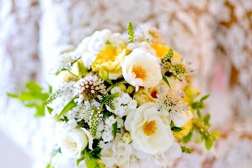 Bouquet composé au jardin