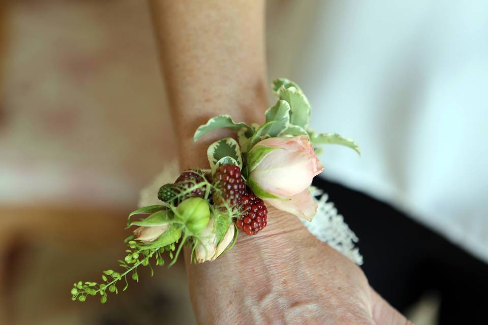 Bracelet rose et mûre