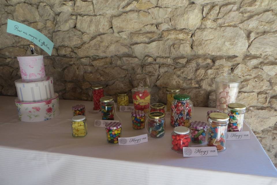 Table de bonbons