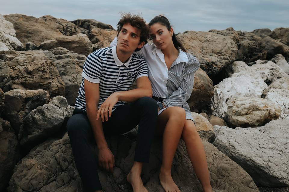 Couple à la plage