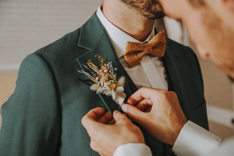 Boutonnière marié