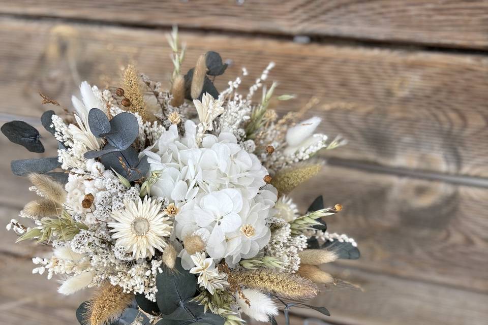 Bouquet de mariée stabilisé