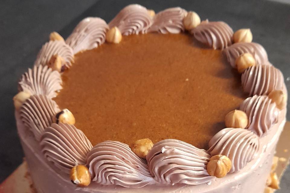 Layer cake chocolat/noisettes