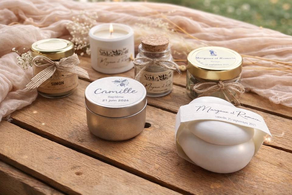 Bougies en pots