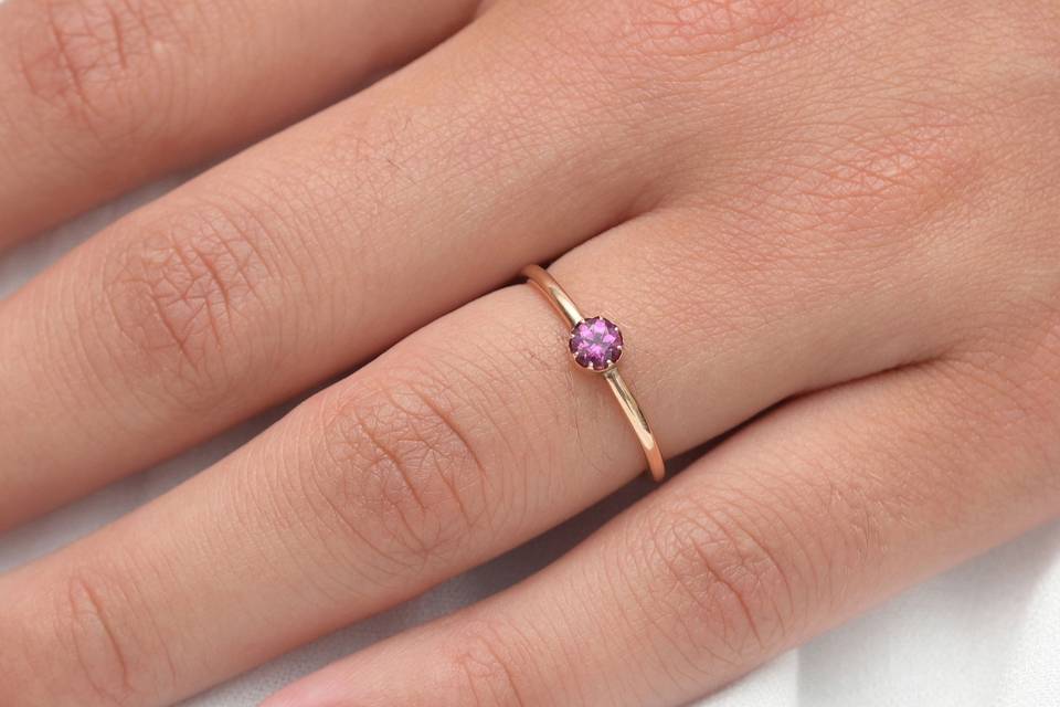 Bague solitaire Lila