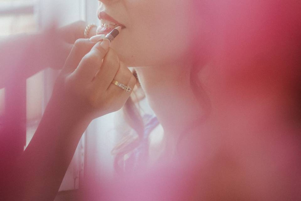 Maquillage de la mariée