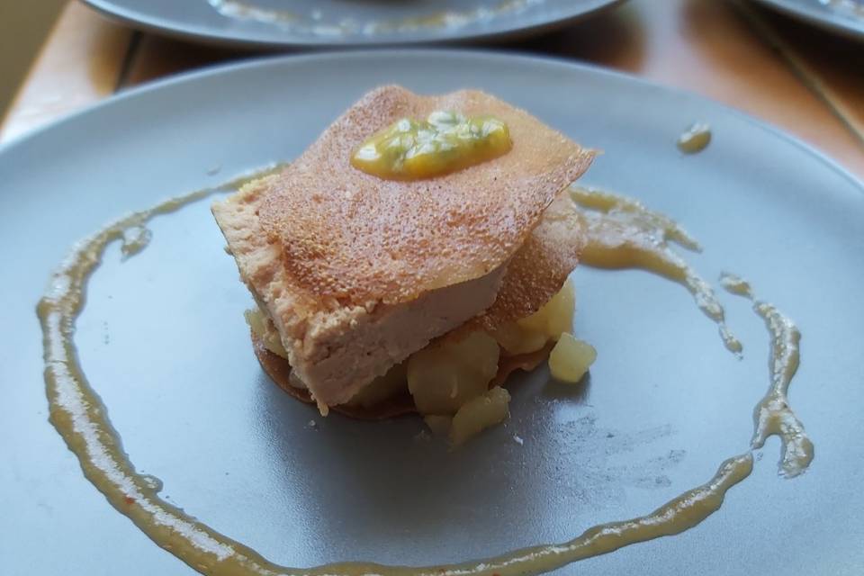 Mille-feuille de foie gras et