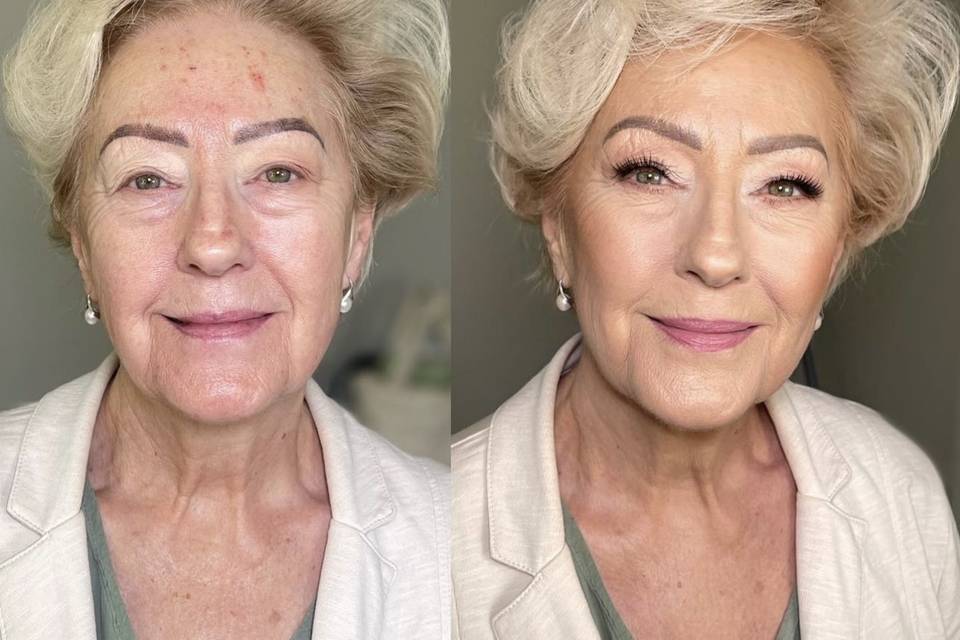 Maquillage sur peau mature