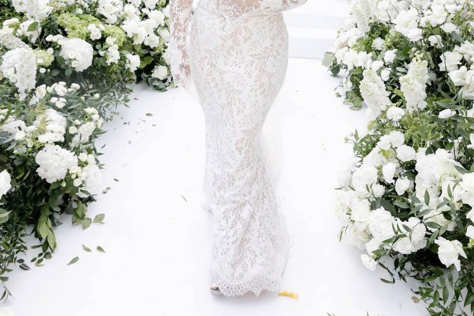 Bride in Lake como