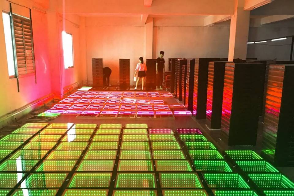 Piste de danse lumineuse