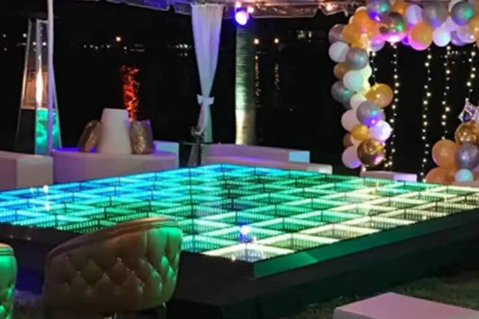 Piste de danse lumineuse