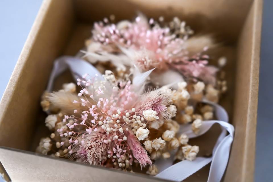 Des fleurs séchées romantiques