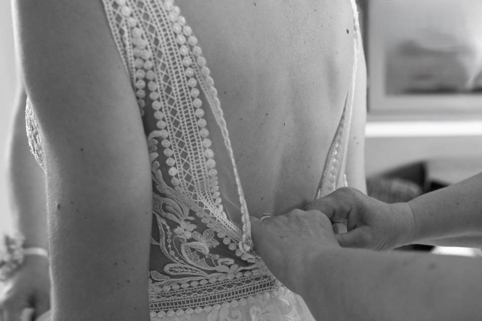 Habillage mariée