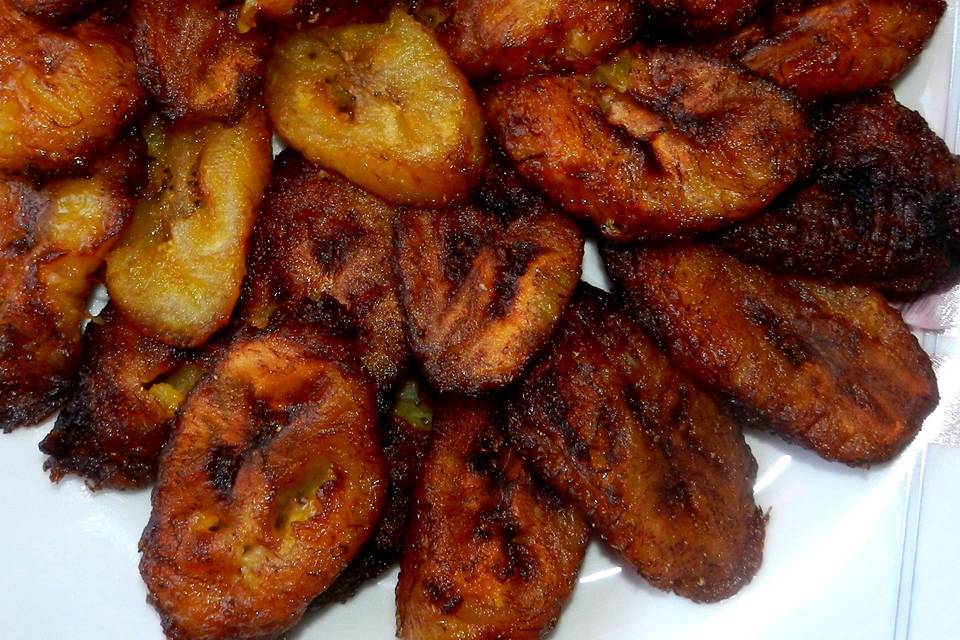 Banane plantain frite, aloco