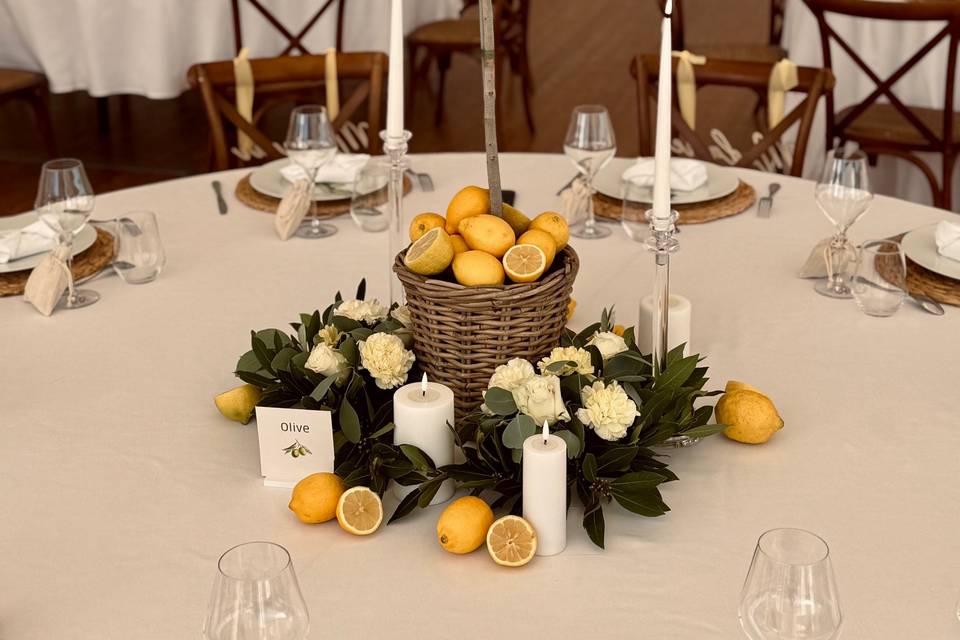 Table des mariés