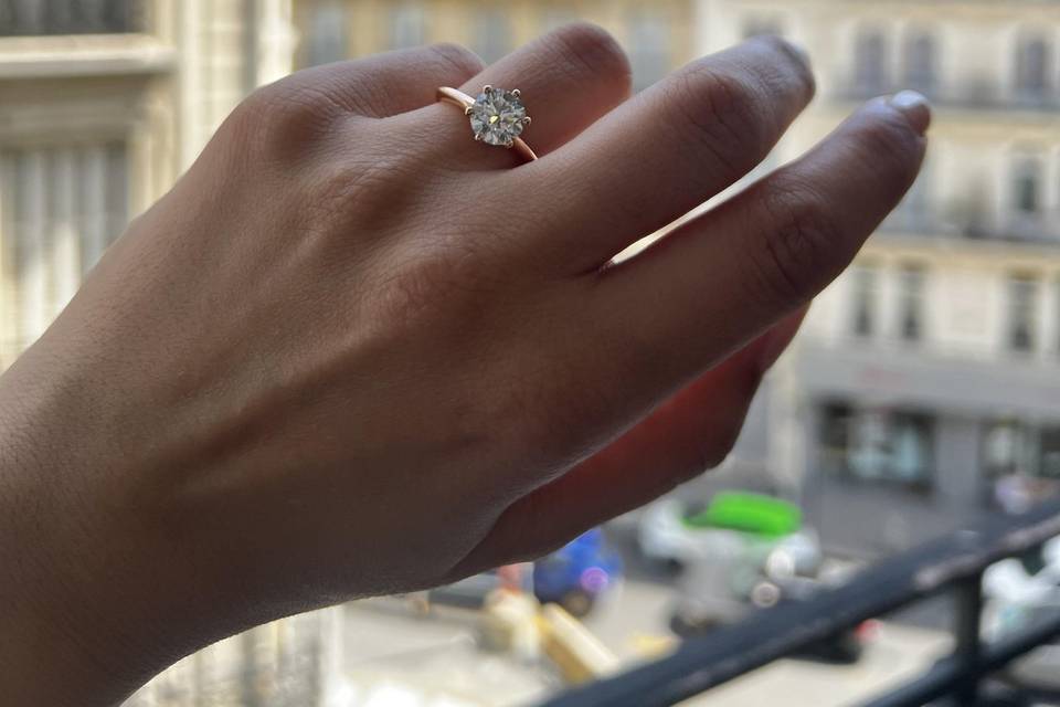 Bague fiançailles - Solitaire