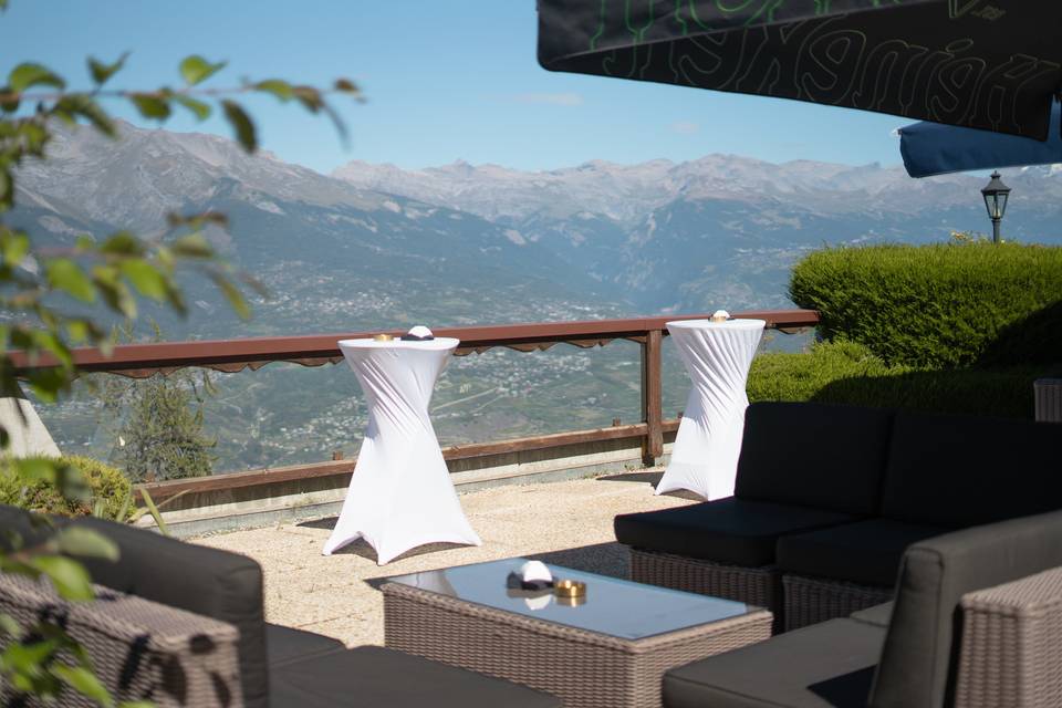 Apéro extérieure vue