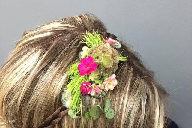Fleurs cheveux