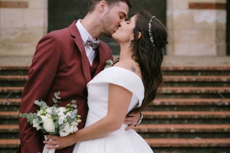 Bouquet de mariée rond