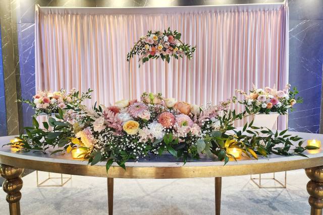Table d’honneur romantique
