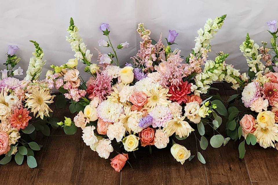 Décor floral sol