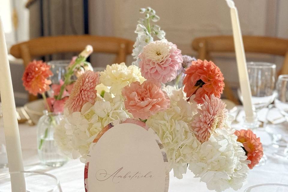 Centre de table romantique