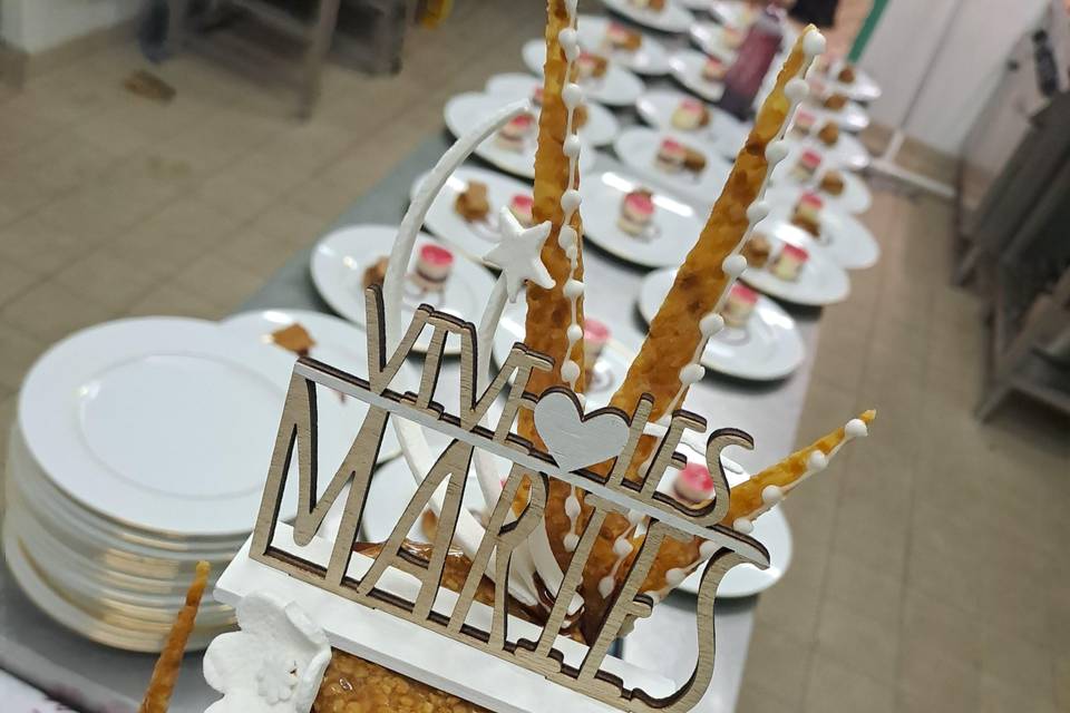 Dessert en préparation