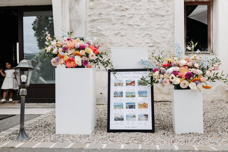 Décoration d’accueil fleurie