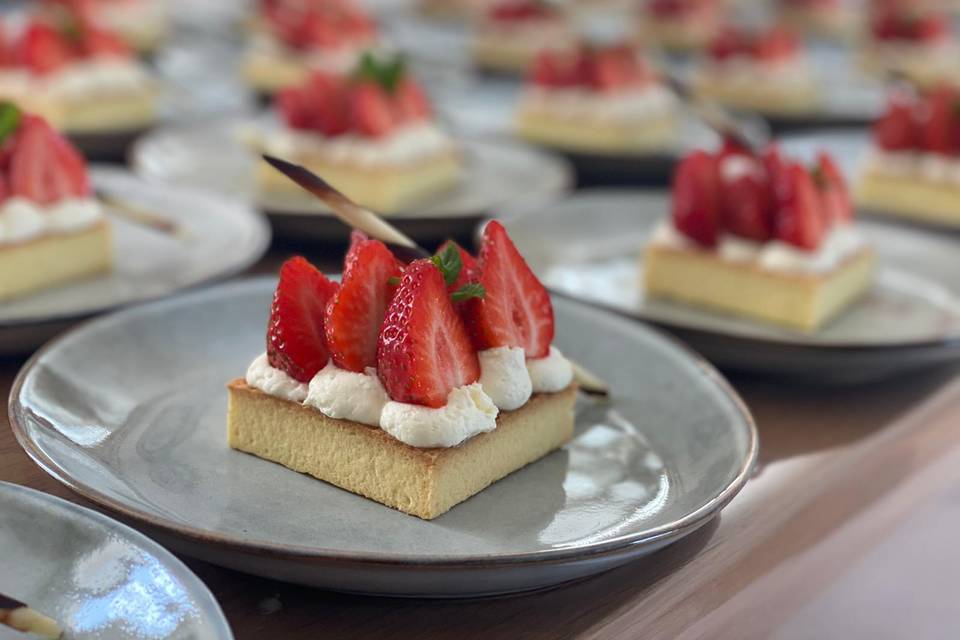 Entremet fruits rouges