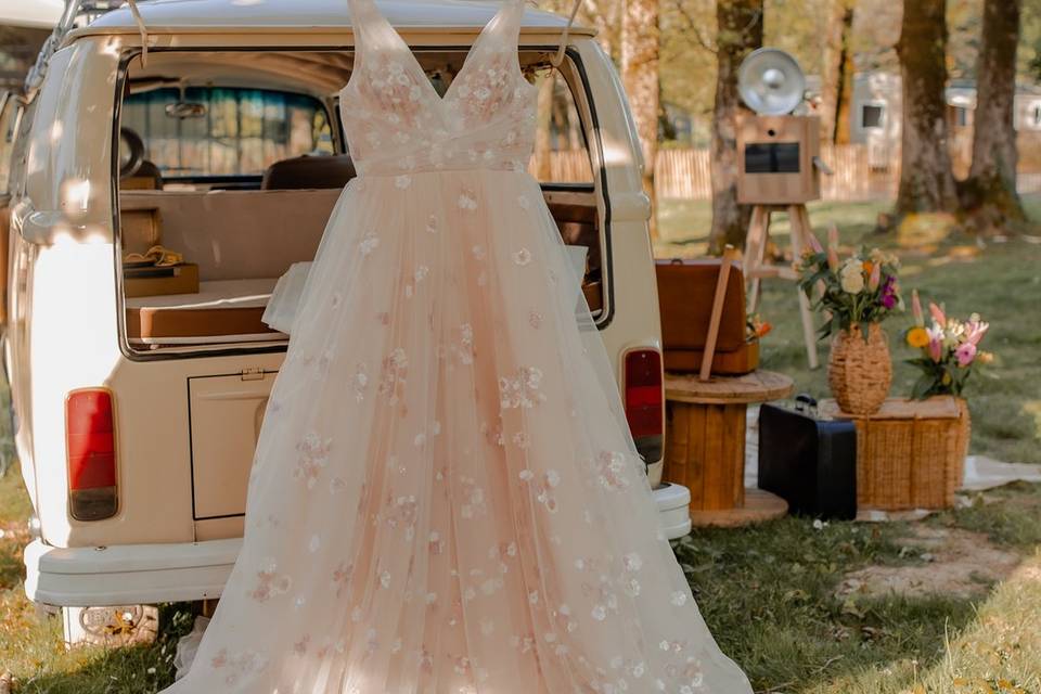 Robe de mariée et combi