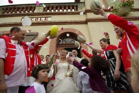 L'arrivée de la mariée