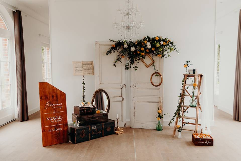 Cérémonie dans l'orangerie