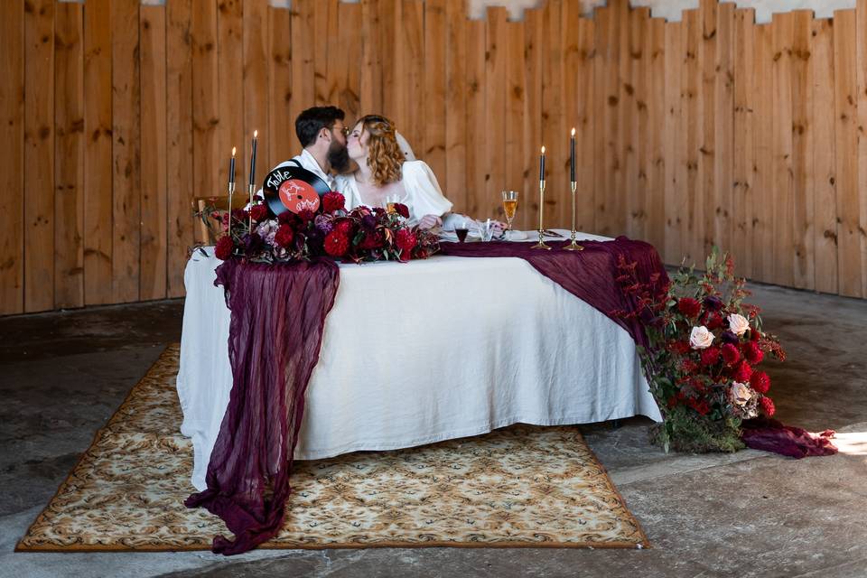 Table des mariées