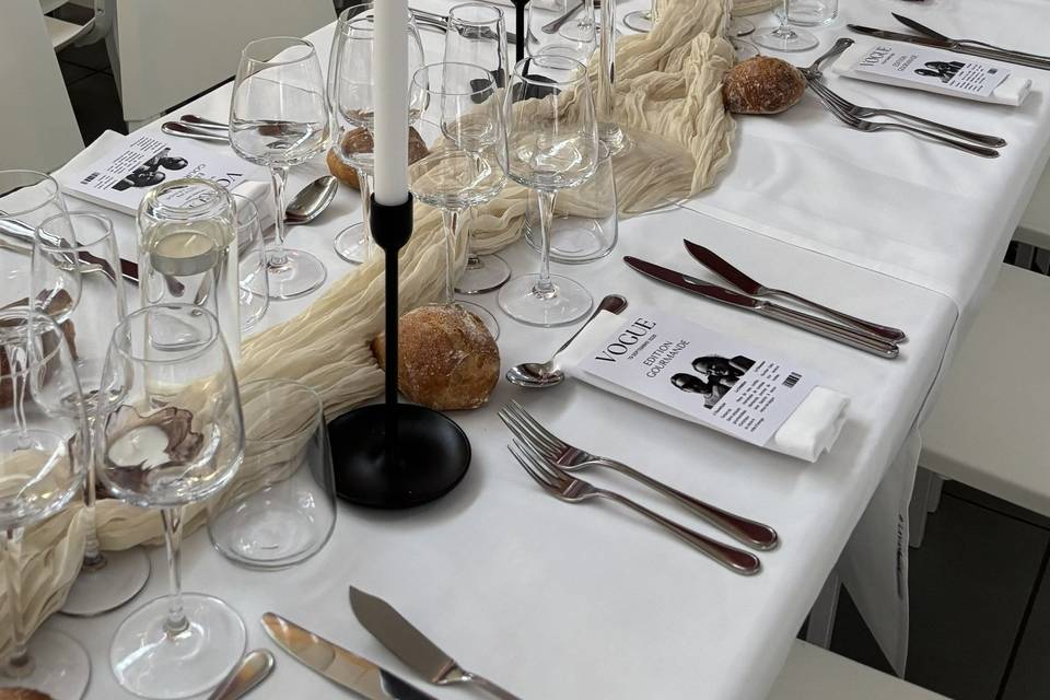 Décoration de table élégante