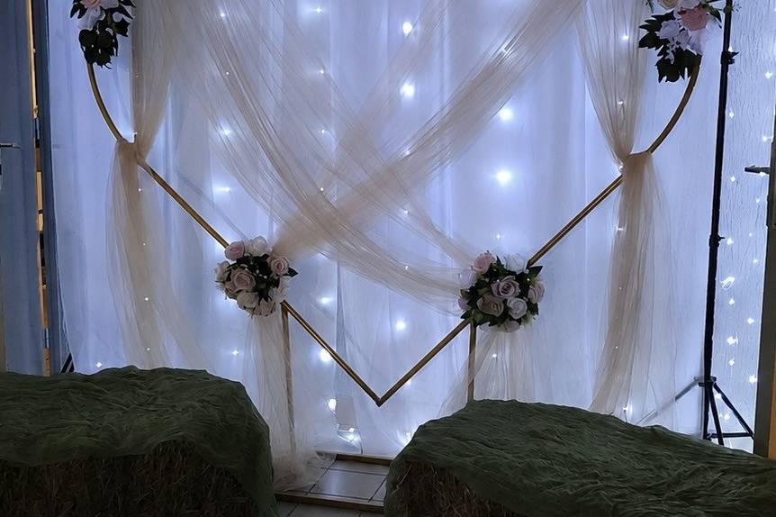 Arche décorative illuminée