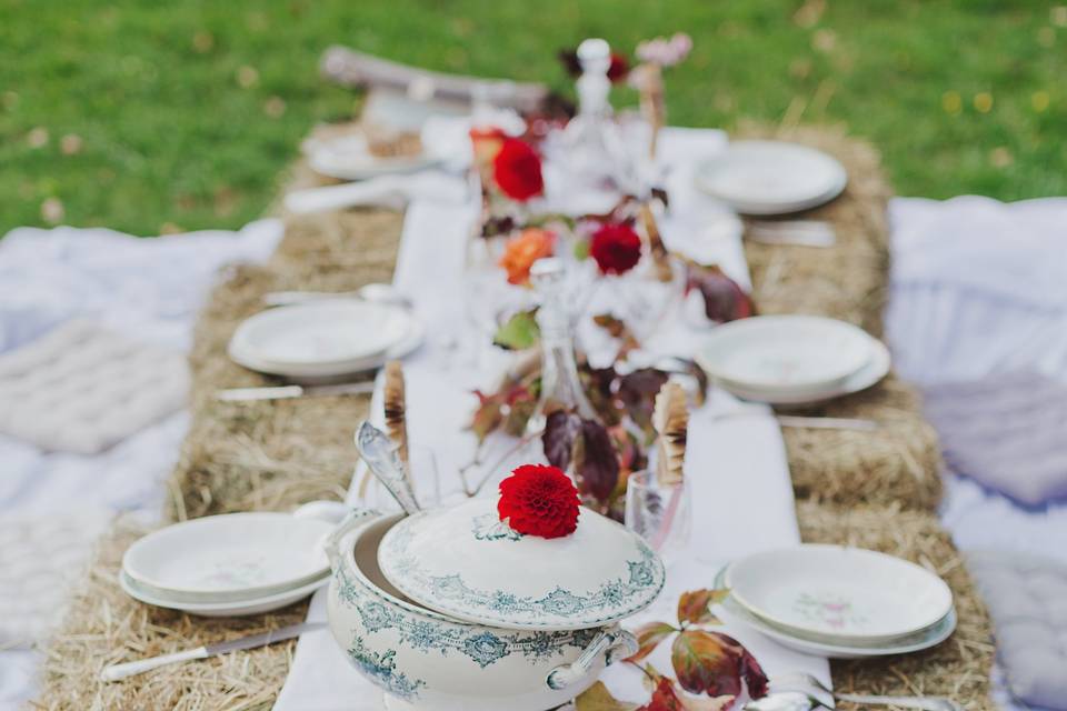 Horse riding wedding