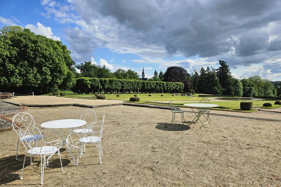 Sur la terrasse