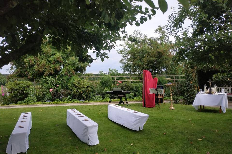 Installation mariage dehors