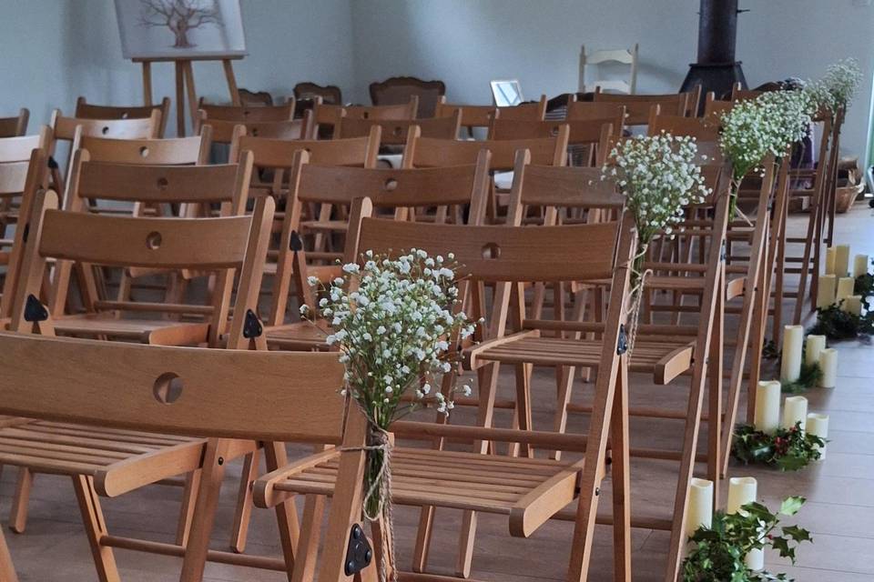 Cérémonie salle du parc