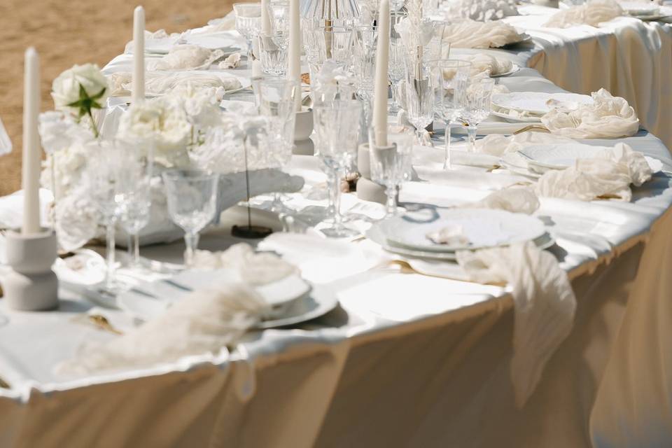 Diner sur la plage