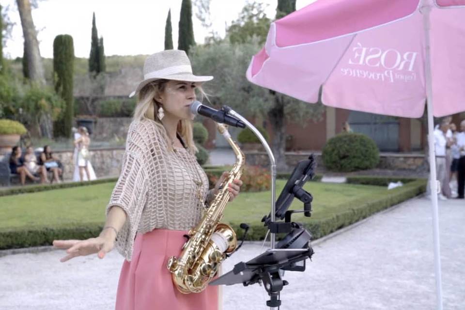 Saxophoniste mariage var