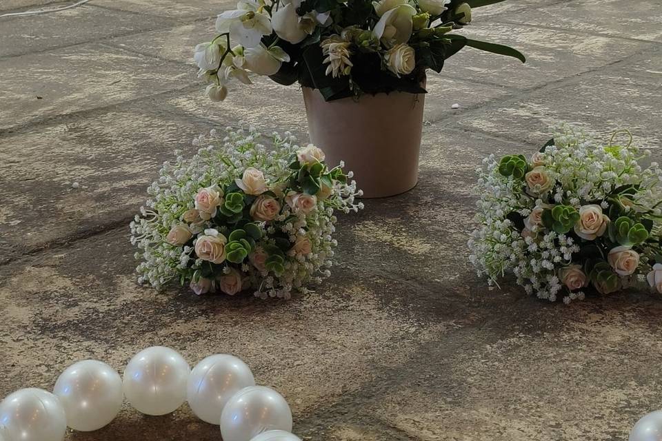 Bouquet d'orchidées blanches
