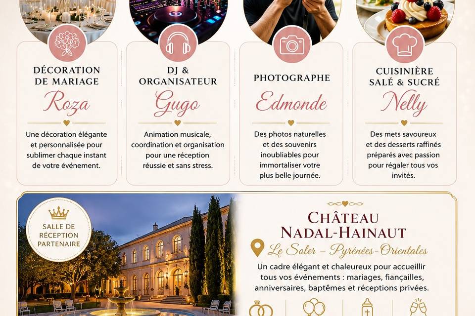 ✨ Votre mariage, notre passion